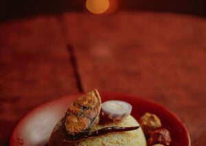 Food Aesthetics - Indulge in a classic Bengali dish featuring rice #10294656