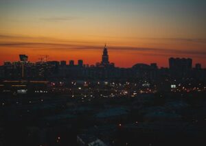 City Architecture - A breathtaking view of Moscow cityscape during s #11652137