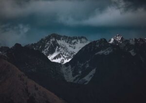 Mountain Landscapes - A breathtaking view of snow-capped mountain peak #12310955