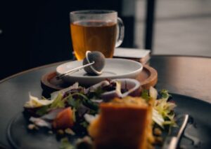 Food Aesthetics - A warm, relaxed breakfast setting in a Polish ca #15350055