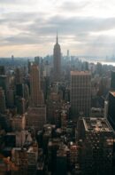 City Architecture - Breathtaking view of New York City skyline featu #15565076