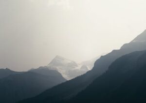 Mountain Landscapes - Dramatic sunrise over the misty mountains of Ban #18398817
