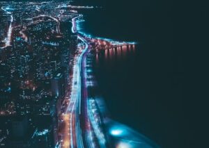 City Architecture - A stunning aerial view of Chicago's skyline at n #2225759