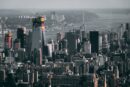 City Architecture - Aerial view of New York City's skyline with towe #2326806