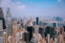 City Architecture - A breathtaking aerial shot of New York City's ic #27100687