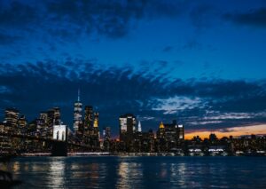 City Architecture - Beautiful view of the New York City skyline duri #27794665