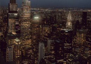 City Architecture - Stunning night view of New York City's skyline f #29102407