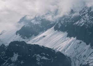 Mountain Landscapes - Scenic view of a snow-capped mountain range shro #34720267